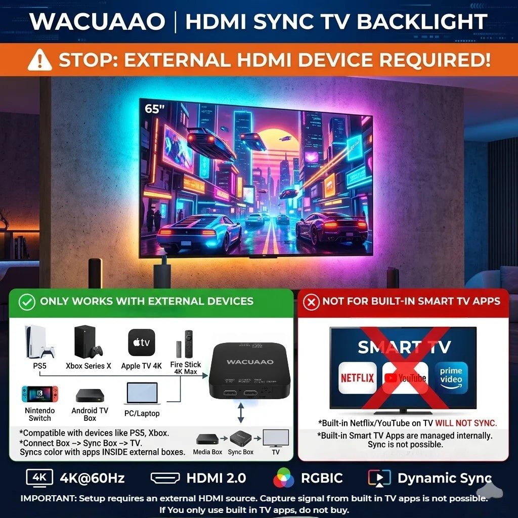 Immersion TV HDMI Sync Lights - ​velo hub - velo hub - Smart products - viral